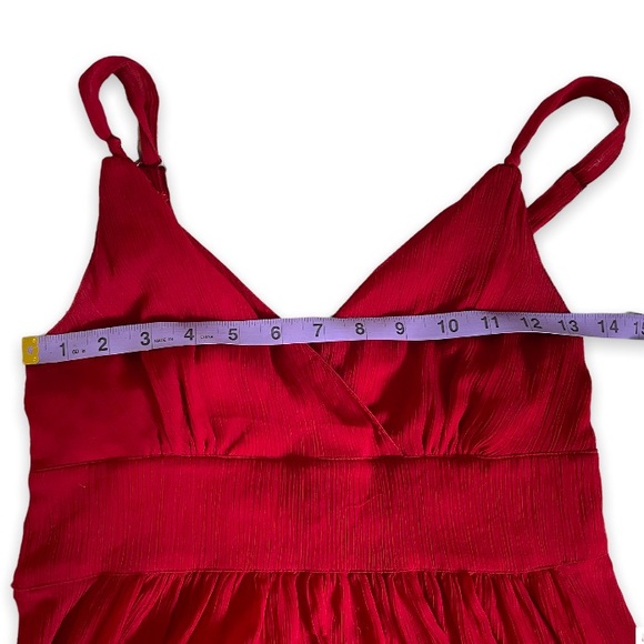 Smart Set red flowy dress - Picture 6 of 12